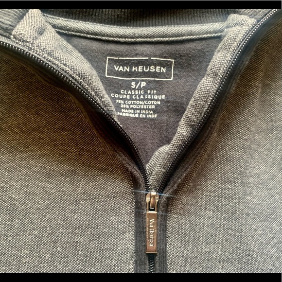 Van Heusen Quarter Zip Pullover Sweatshirt - M’s S - Picture 3 of 6